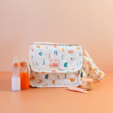 Alphabet Soup Nappy Bag Set